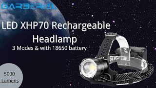 HG8161 XHP70 headlamp Garberiel brand Best Headlamp