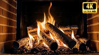 🔥 Crackling Fireplace 4K. Burning Fireplace Sounds. Relaxing Fireplace with Burning Logs #41