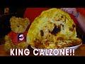 KING CALZONE EATING CHALLENGE IN MAINE!!