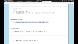 Practicalli Clojure 18 - 4Clojure 27 29 and 30 discussions