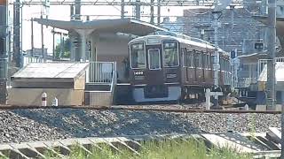 2015.09.28 阪急 1300系1300F 普通梅田行き到着 相川駅 阪急電鉄 阪急電車