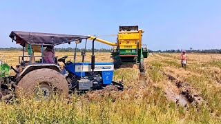 New Swaraj 744 Fe Tractor Stuck in Mud Rescue John Deere 5310 4X4 harvester | Tractor Video