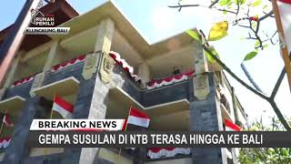 Gempa Susulan di NTB Terasa Hingga ke Bali