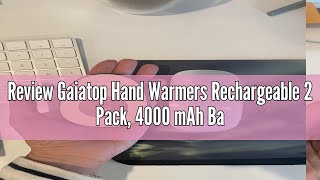 Review Gaiatop Hand Warmers Rechargeable 2 Pack, 4000mAh Avocados-Shaped Electric Hand Warmer with 2