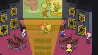 Ness, Paula, Jeff, and Poo in Mother 3