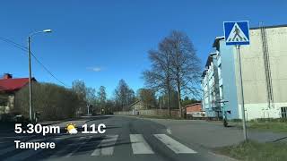 Beautiful Afternoon Spring Driving in Tampere | Today in Finland #181