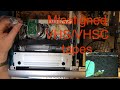 VHSC tape recorded with massive alignment (tracking) error.