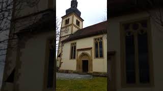 Hauptgeläut der Sankt Johanniskirche in Gnötzheim. Ldkr. Kitzingen.