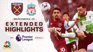 West Ham United v. Liverpool | PREMIER LEAGUE HIGHLIGHTS | 4/27/2024 | NBC Sports