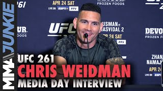 Chris Weidman: 'I'm a bad matchup' for Israel Adesanya | UFC 261 media day