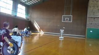 車椅子バスケ（ツインバスケ）高岡練習5/31 Wheelchair twin basketball