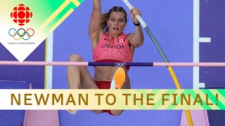 Alysha Newman qualifies for women's pole vault final at Paris 2024 | #paris2024