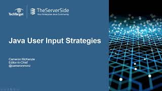 Java User Input Strategies