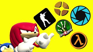 Knuckles and Sonic try more games (gmod animation)