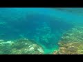 free diving from a kayak in okinawa at nakijin village