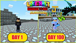 I Survive 100 Days In Diamond Only World and Defeat Ender Dragon | Lokicraft Survival (Hindi)