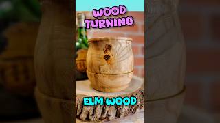 Wood Turning - Elm Wood. #woodturning #woodworking #diy