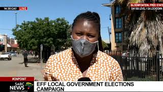 LGE 2021 | EFF campaigns in Bloemfontein