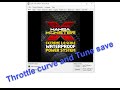 Throttle curve and tune save