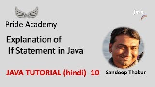 Java Tutorial(Hindi) 10 | If Statement Program | Pride Academy