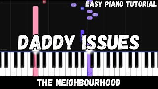 The Neighbourhood - Daddy Issues (Easy Piano Tutorial)