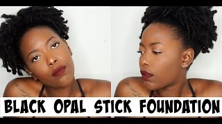 Black Opal Stick Foundation | First Impression \u0026 Demo | Natural Makeup for Dark Skin