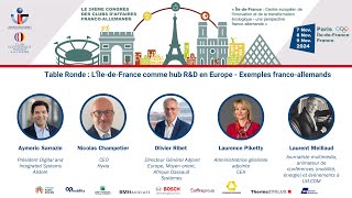 24ᵉ Congrès des CAFA - l’Île-de-France comme hub R\u0026D en Europe – Exemples franco-allemands