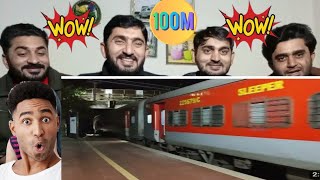 15 in 1 ] HIGH SPEED WAP7 With LHB Trains 🚥And ICF Vande Bharat Train Above🚂110K|PAKISTANI REACTION