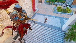 Assassin's Creed Origins: Stealth Bow Master Gameplay - Hideout Clearing Action
