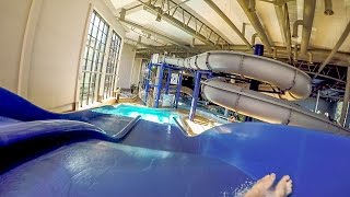 Park Wodny Zielona Góra - Double Waterslide | Breitrutsche Onride POV