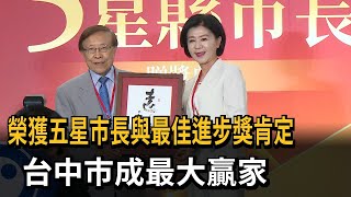 榮獲五星市長與最佳進步獎肯定　台中市成最大贏家－民視新聞