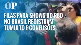 RBD Brasil 2023: filas para a compra de ingressos registram tumultos e confusões