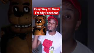 How To Draw Freddy Fazbear EASY! 😍 FNAF #shorts #drawing #art