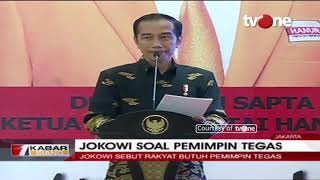 Jokowi Singgung Gaya Politik Tegas