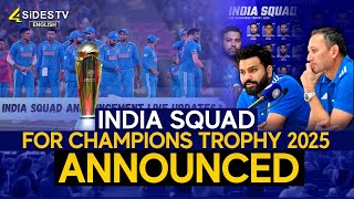 India Squad for Champions Trophy 2025 Announced | India Cricket Team