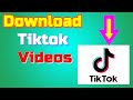 ማንኛውም Tiktok Video እንዴት download ማድረግ ይቻላል 2024። በቀላሉ