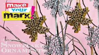 How to: Recycled Magazine Snowflake Ornaments