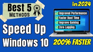 How to Speed Up Windows 10 Laptop & PC 🚀 (in 2024)