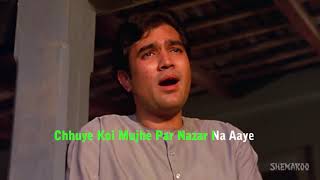Kahin Door Jab Din Dhal jaye Anand Evergreen Rajesh Khanna Karaoke Hindi Hits   Mukesh Sad Song