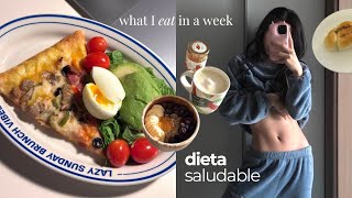 HEALTHY DIET🥗 What I ate in a week, Home workout routine