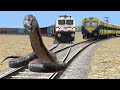 ANGRY ANACONDA vs TRAIN | Stops The Train | BeamNG.Drive | Snake