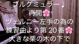 繁田真紀ピアノ教室🌸ブルグミュラー♩再開🌸大きな栗の木の下で　ジャスアレンジ🌸ツェルニー左手の為の練習曲より第 20番🌸