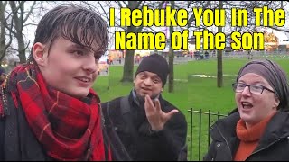 Speakers Corner/Part 3/Mansur Makes More Excuses On Why Not To Talk To Junior, Muslim Lady Helps Him