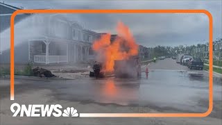 Two gas leaks in Broomfield, one starts fire