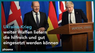 Antrittsbesuch von Bundeskanzler Olaf Scholz beim Britischen Premier Boris Johnson