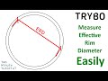 Measure Effective Rim Diameter ( ERD ) Quickly ( Two Minute Tutorial )