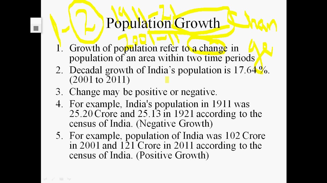 POPULATION GROWTH PART I - YouTube