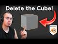 How to Delete the Default Cube (Blender Tutorial)