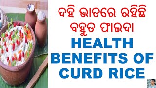 ଦହି ଭାତ ଖାଇବାର ଫାଇଦା,ODIA,ODIA HEALTH TIPS,ODIA HEALTH BENEFITS,CURD RICE, VARKHA MOHAPATRA