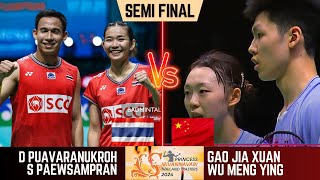 D Puavaranukroh/S Paewsampran (THA) vs Gao / Wu (CHN) | Thailand Masters 2025 Badminton | SEMI FINAL